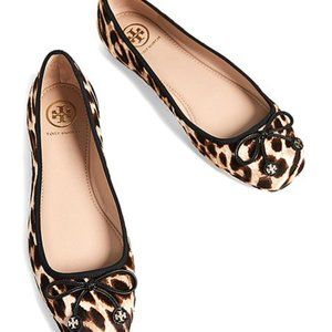 NEW Tory Burch Laila Driver Ballet Flats in Leopard